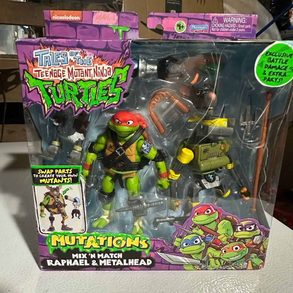 Teenage Mutant Ninja Turtles Mutations Raphael and Metalhead